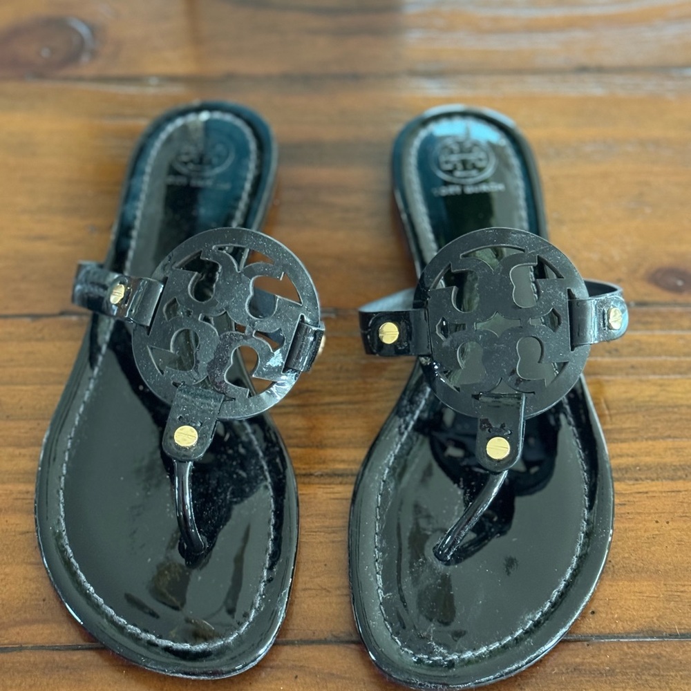 NEW*** Tory Burch - Miller - Black Patent Sandals